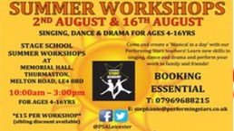 singing, PSA Summer Workshop Days